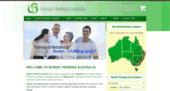 Desktop Screenshot of bowentraining.com.au