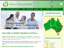 Tablet Screenshot of bowentraining.com.au